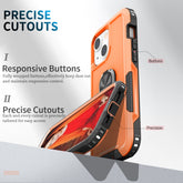 3 in 1 PC + TPU Phone Case with Ring Holder
